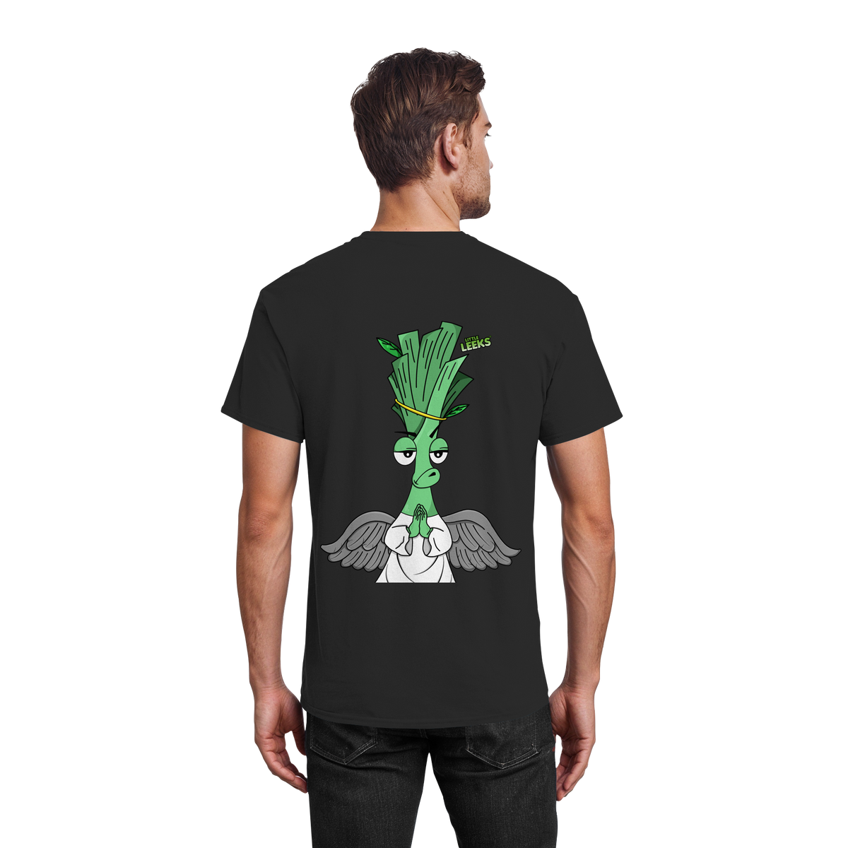 Motiv Nr 03: motivierter Engel Lauch - Heavy Cotton T-Shirt
