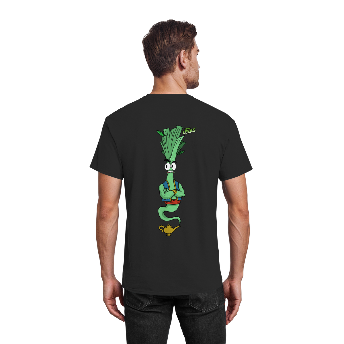 Motiv Little Leeks Nr 43: Lauch aus der Flasche - Heavy Cotton T-Shirt