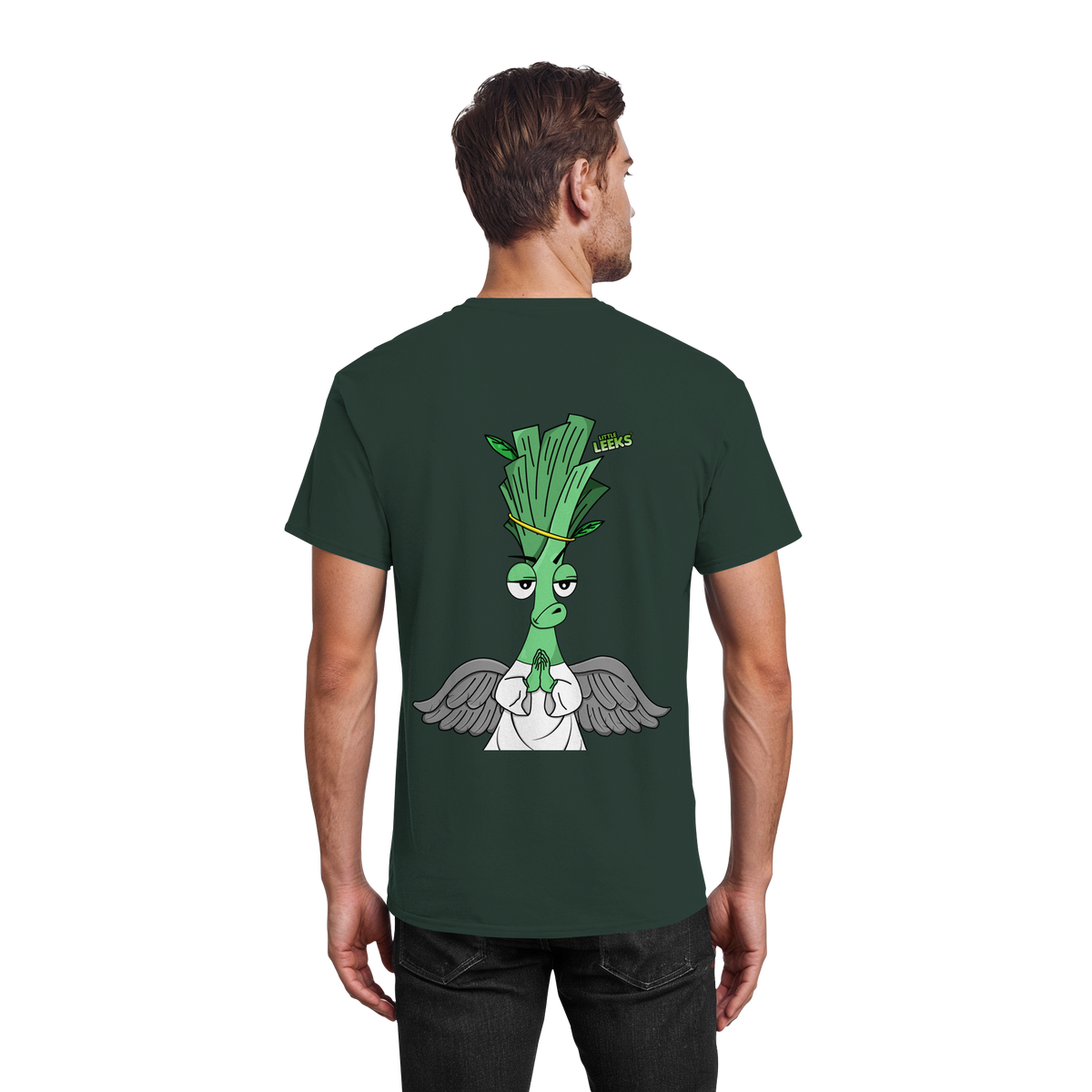 Motiv Nr 03: motivierter Engel Lauch - Heavy Cotton T-Shirt