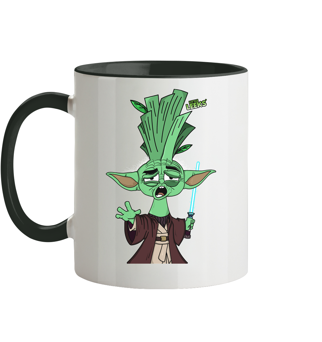 Motiv Nr 19: alter Gartenmeisterlauch - Tasse zweifarbig