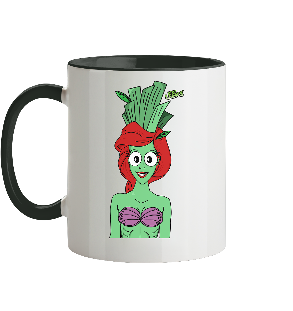 Motiv Nr 15: Meerjunglauch - Tasse zweifarbig