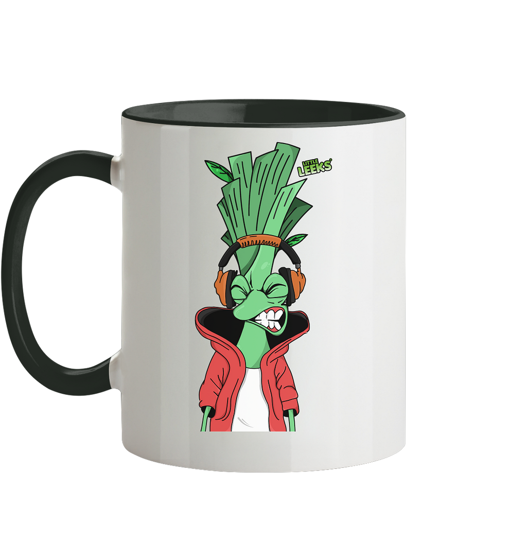 Motiv Little Leeks Nr 05: volle Lauchstärke - Tasse zweifarbig