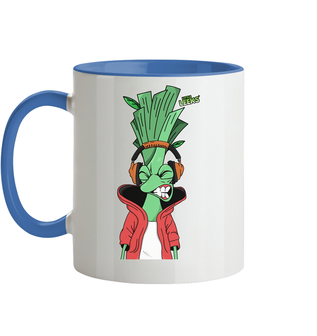 Motiv Little Leeks Nr 05: volle Lauchstärke - Tasse zweifarbig