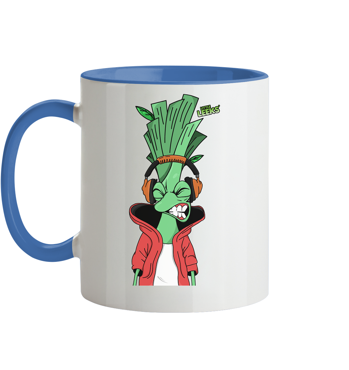 Motiv Little Leeks Nr 05: volle Lauchstärke - Tasse zweifarbig