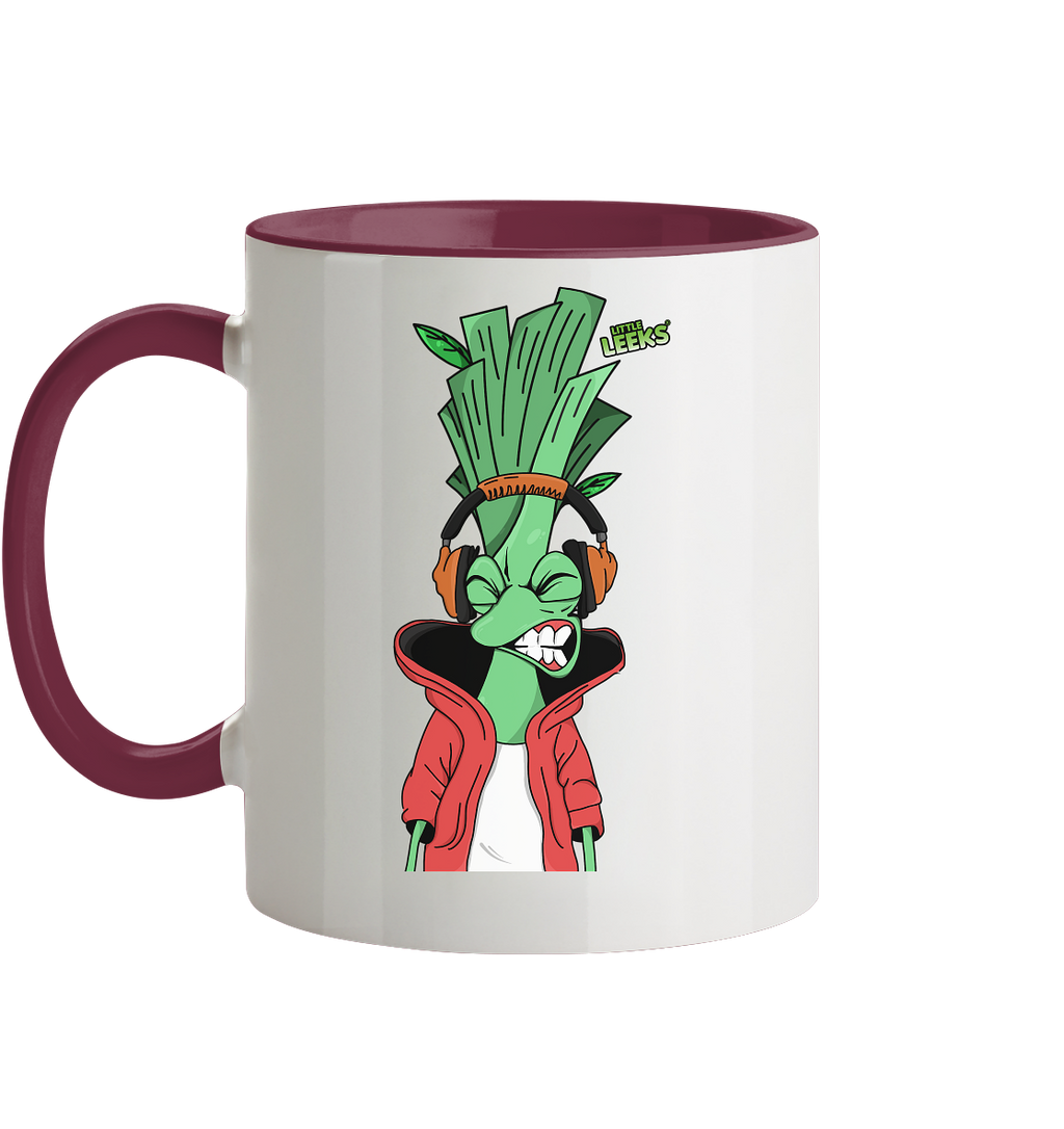 Motiv Little Leeks Nr 05: volle Lauchstärke - Tasse zweifarbig