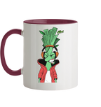Motiv Little Leeks Nr 05: volle Lauchstärke - Tasse zweifarbig