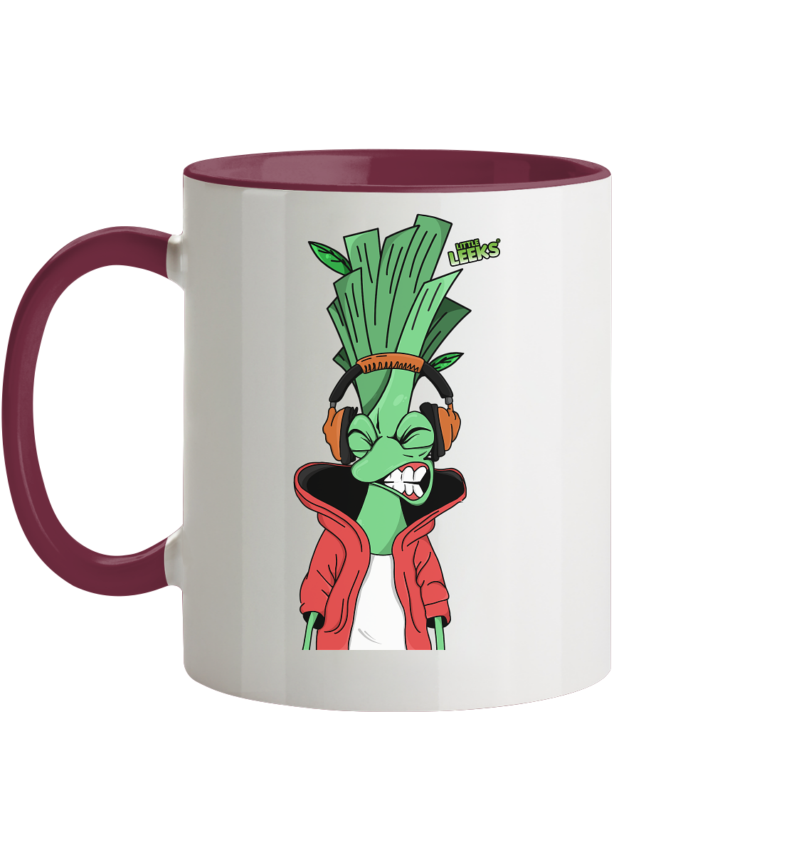 Motiv Little Leeks Nr 05: volle Lauchstärke - Tasse zweifarbig
