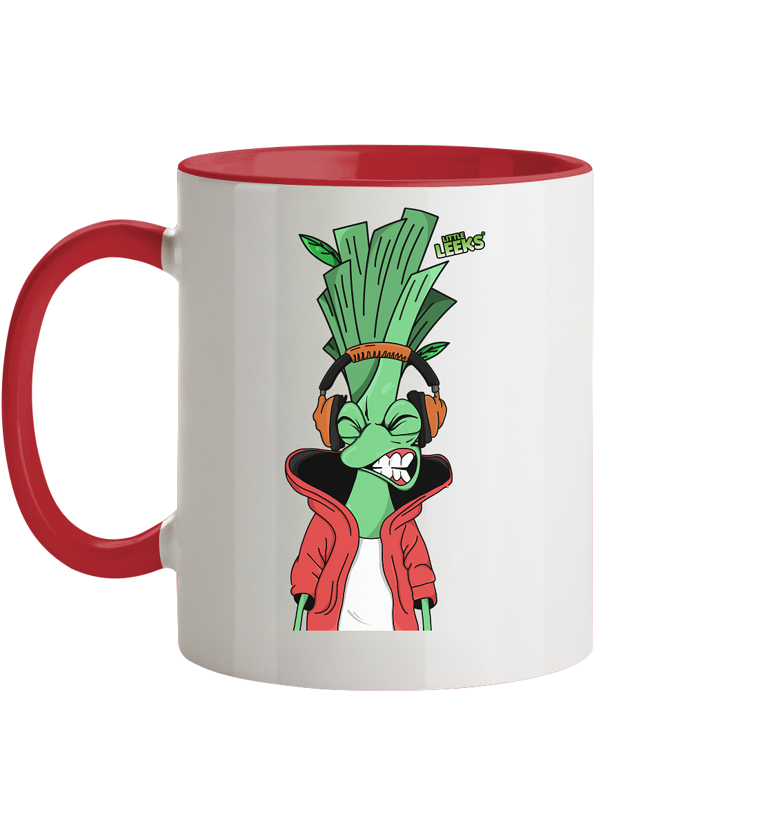 Motiv Little Leeks Nr 05: volle Lauchstärke - Tasse zweifarbig
