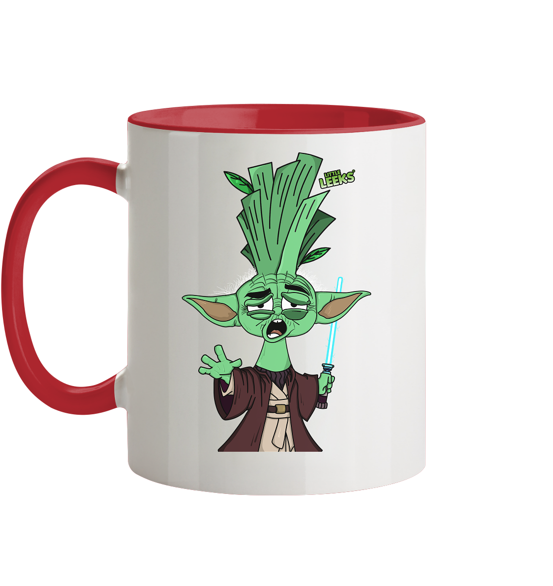 Motiv Nr 19: alter Gartenmeisterlauch - Tasse zweifarbig