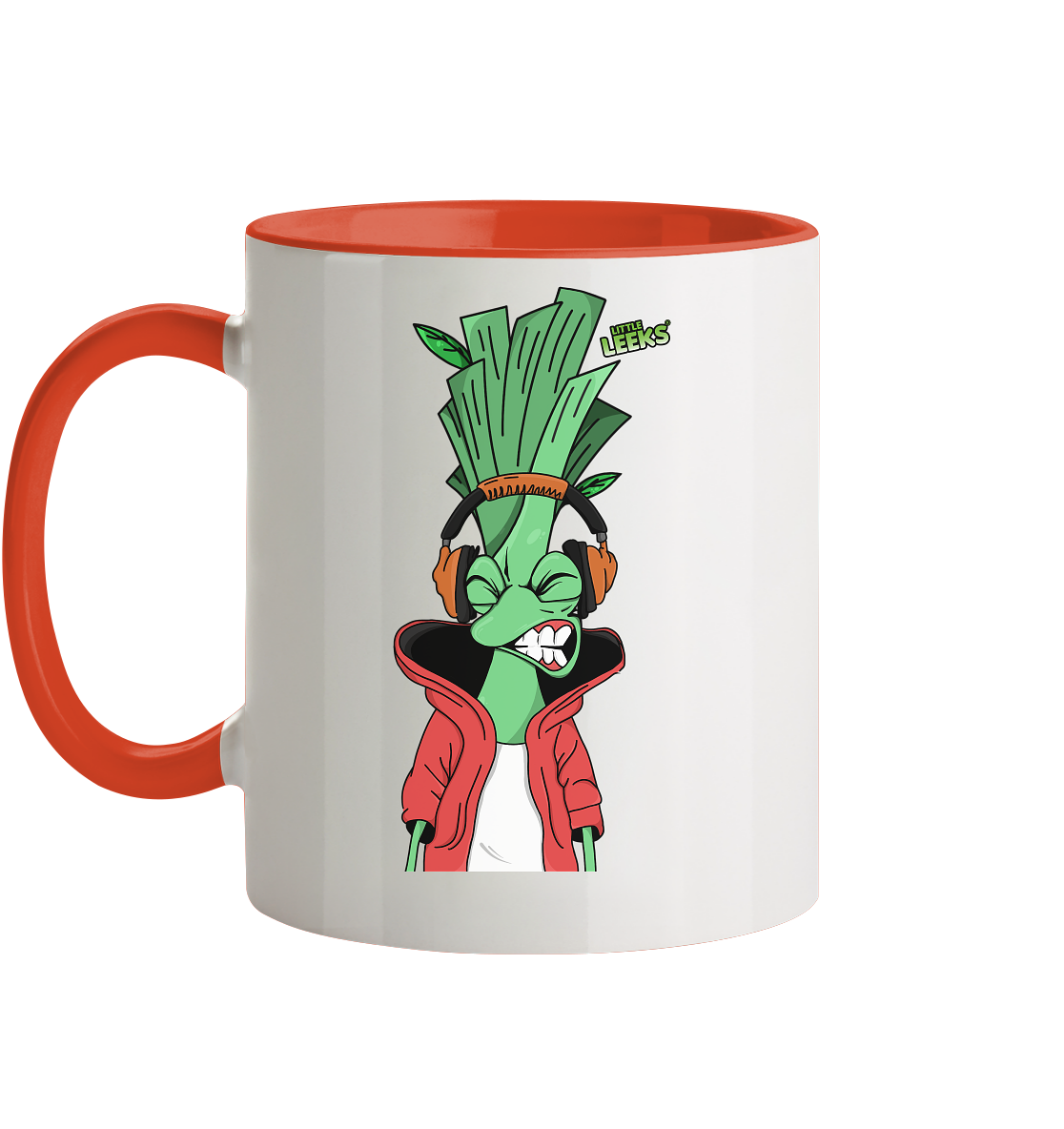 Motiv Little Leeks Nr 05: volle Lauchstärke - Tasse zweifarbig