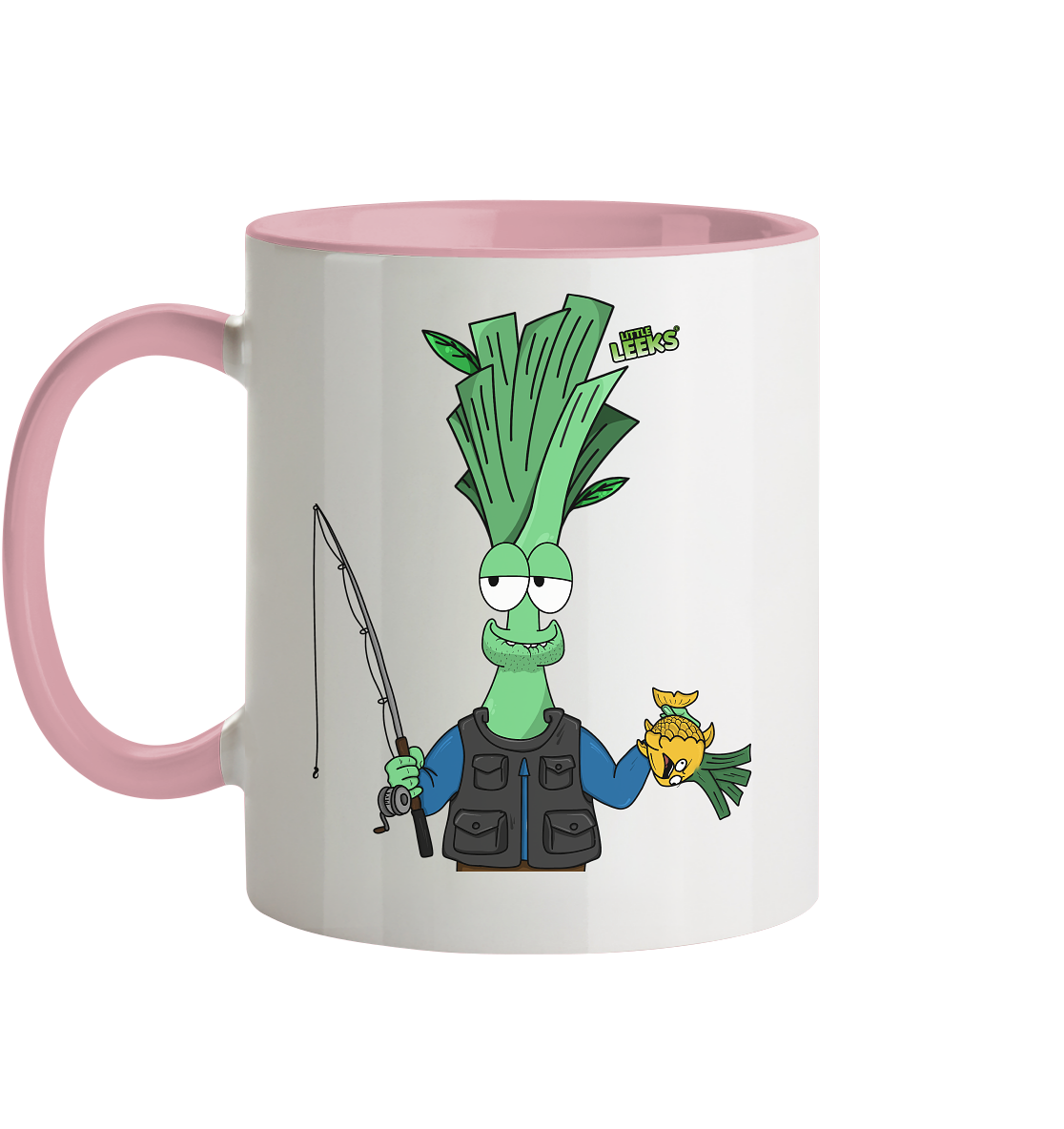 Motiv Little Leeks Nr 36: Fischermeister Lauch - Tasse zweifarbig
