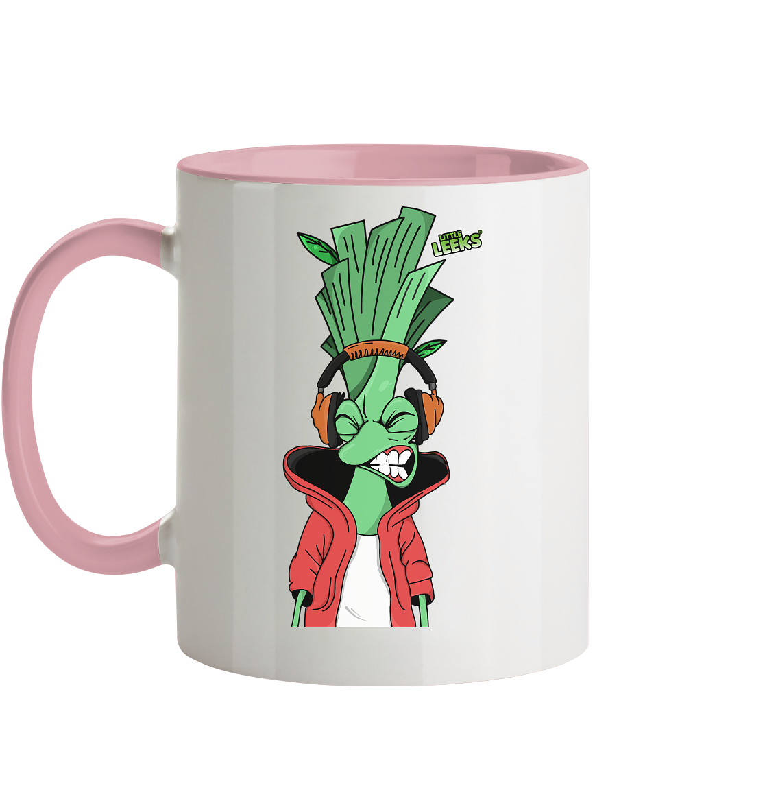 Motiv Little Leeks Nr 05: volle Lauchstärke - Tasse zweifarbig