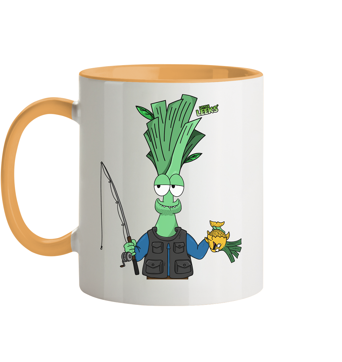 Motiv Little Leeks Nr 36: Fischermeister Lauch - Tasse zweifarbig