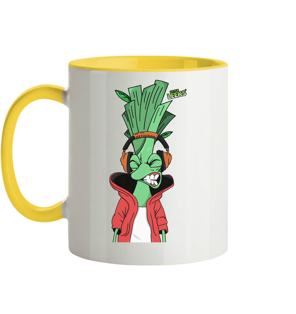 Motiv Little Leeks Nr 05: volle Lauchstärke - Tasse zweifarbig
