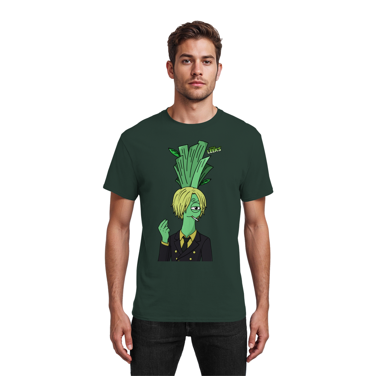 Motiv Nr 52: Grünfuß Lanji Lauch - Heavy Cotton T-Shirt