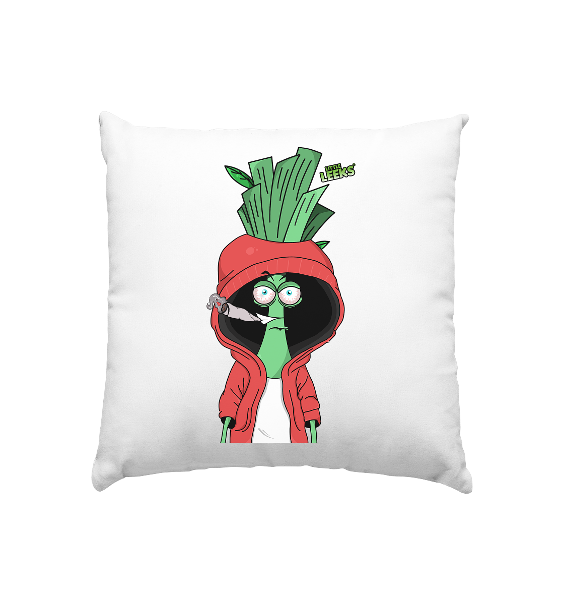 Motiv Nr 08: Smokin Green Lauch - Kissen 40x40cm