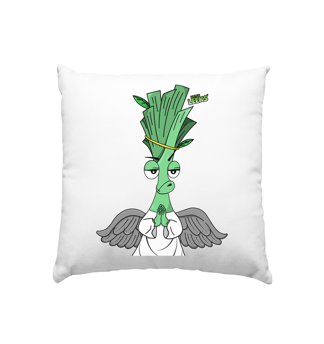 Motiv Nr 03: motivierter Engel Lauch - Kissen 40x40cm