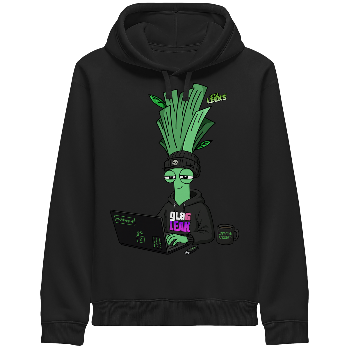 Motiv Nr 66: Cyberleek - Organic Side Pocket Hoodie