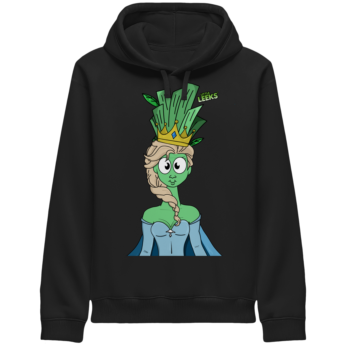 Motiv Nr 37: grüne Eisprinzessin  - Organic Side Pocket Hoodie