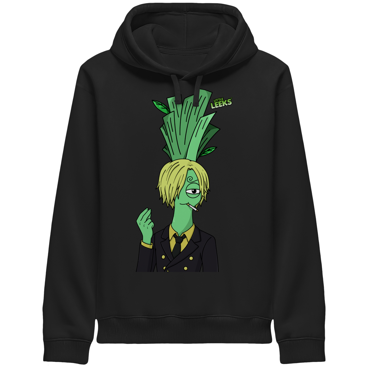 Motiv Nr 52: Grünfuß Lanji Lauch - Organic Side Pocket Hoodie