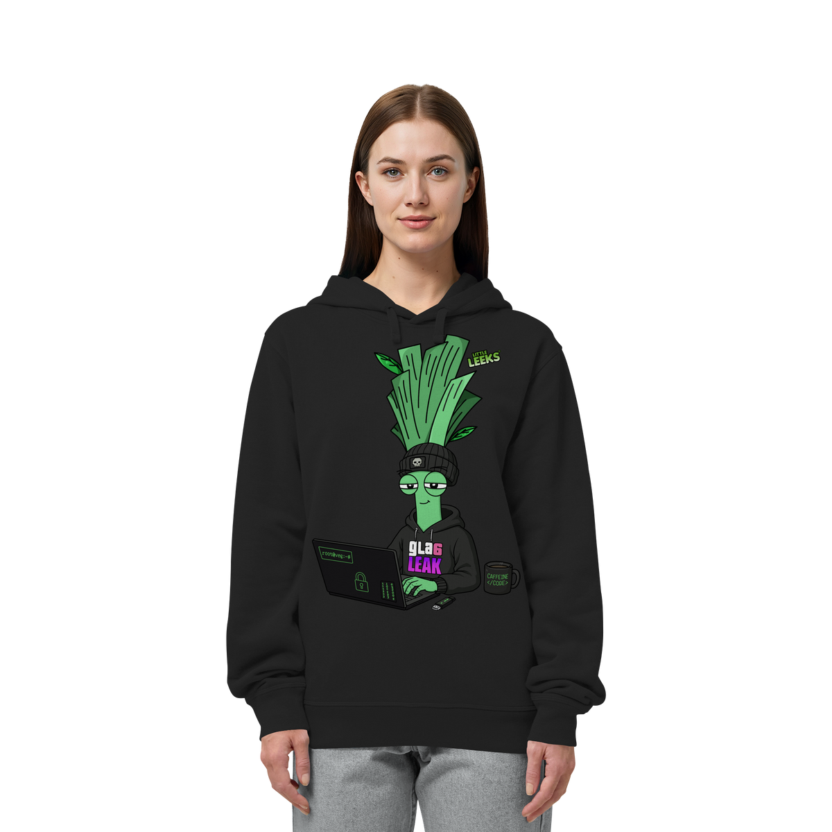 Motiv Nr 66: Cyberleek - Organic Side Pocket Hoodie