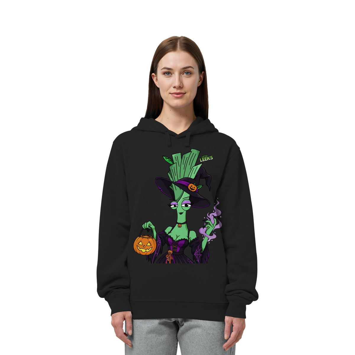 Motiv Nr 71: Lauchhexe - Organic Side Pocket Hoodie