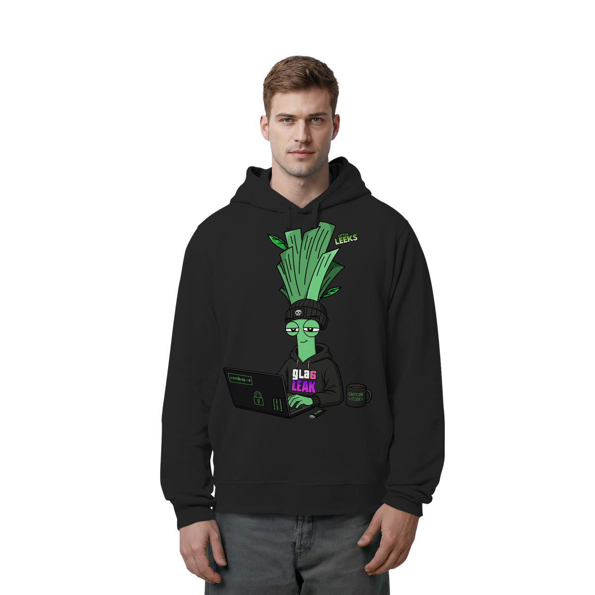 Motiv Nr 66: Cyberleek - Organic Side Pocket Hoodie