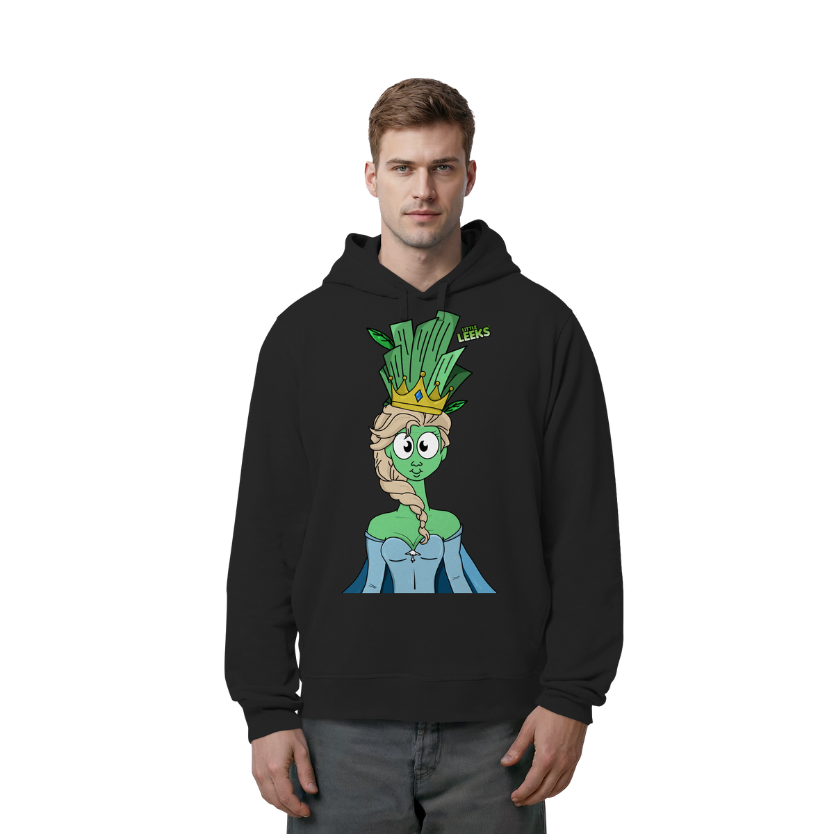 Motiv Nr 37: grüne Eisprinzessin  - Organic Side Pocket Hoodie
