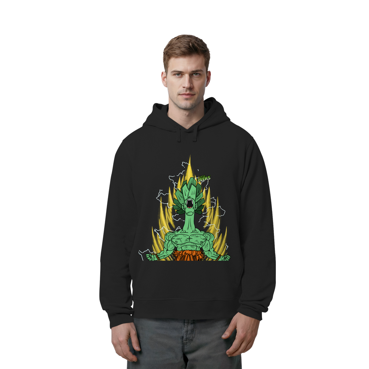 Motiv Nr 27: Super Leekajin - Organic Side Pocket Hoodie