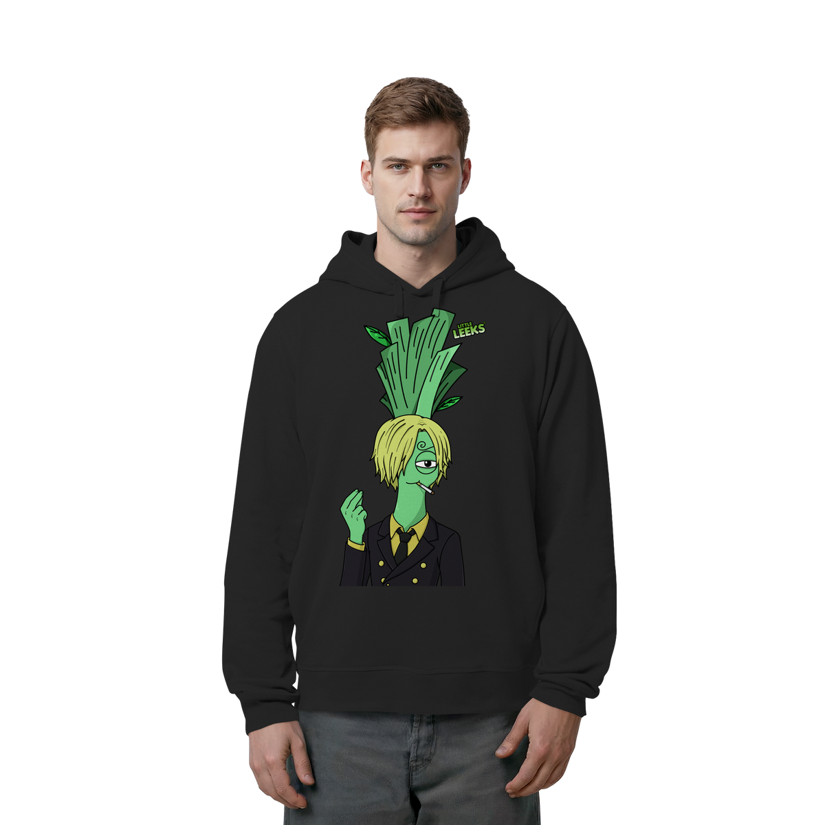 Motiv Nr 52: Grünfuß Lanji Lauch - Organic Side Pocket Hoodie