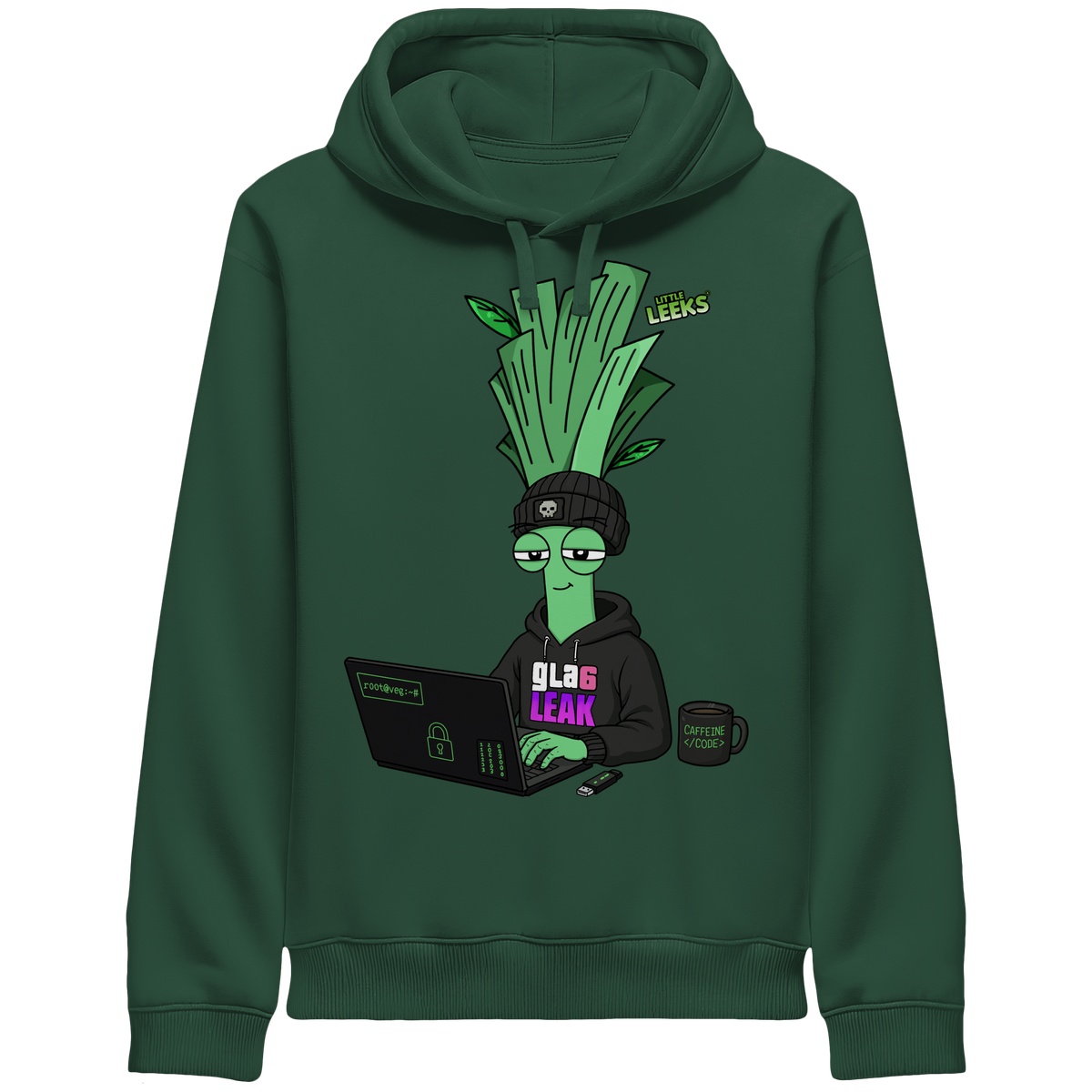 Motiv Nr 66: Cyberleek - Organic Side Pocket Hoodie