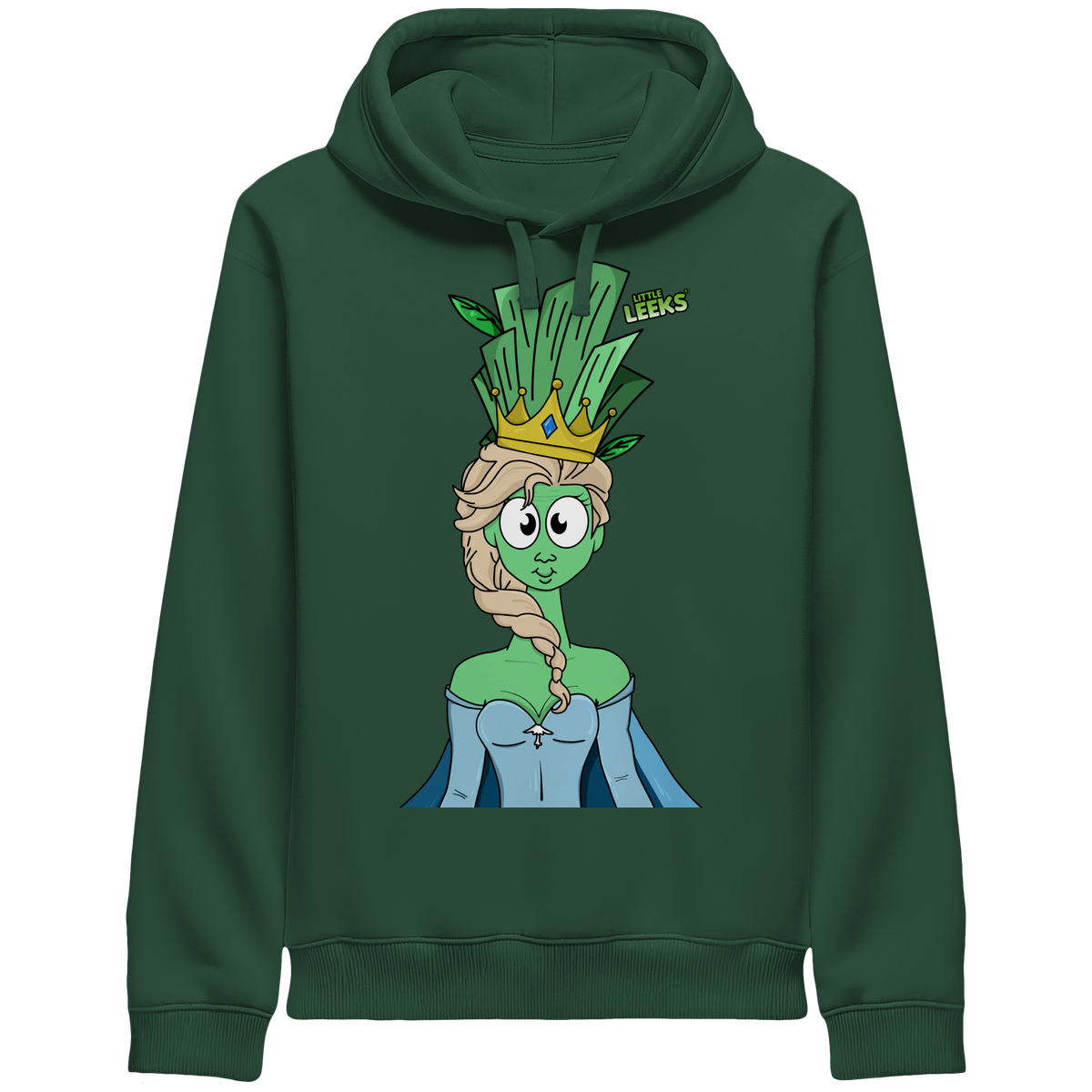 Motiv Nr 37: grüne Eisprinzessin  - Organic Side Pocket Hoodie
