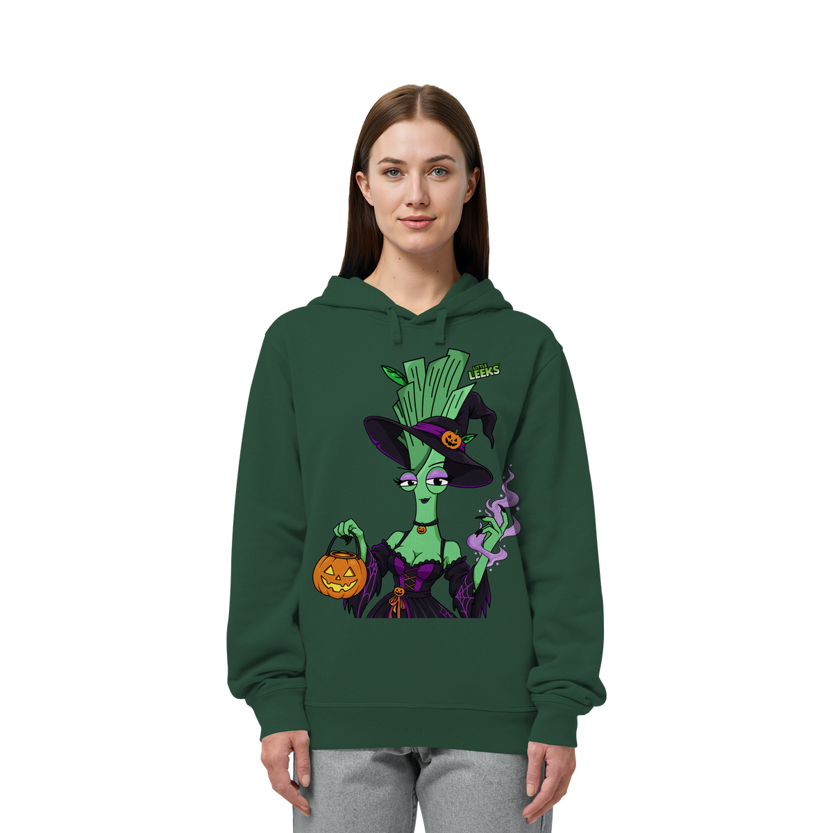 Motiv Nr 71: Lauchhexe - Organic Side Pocket Hoodie