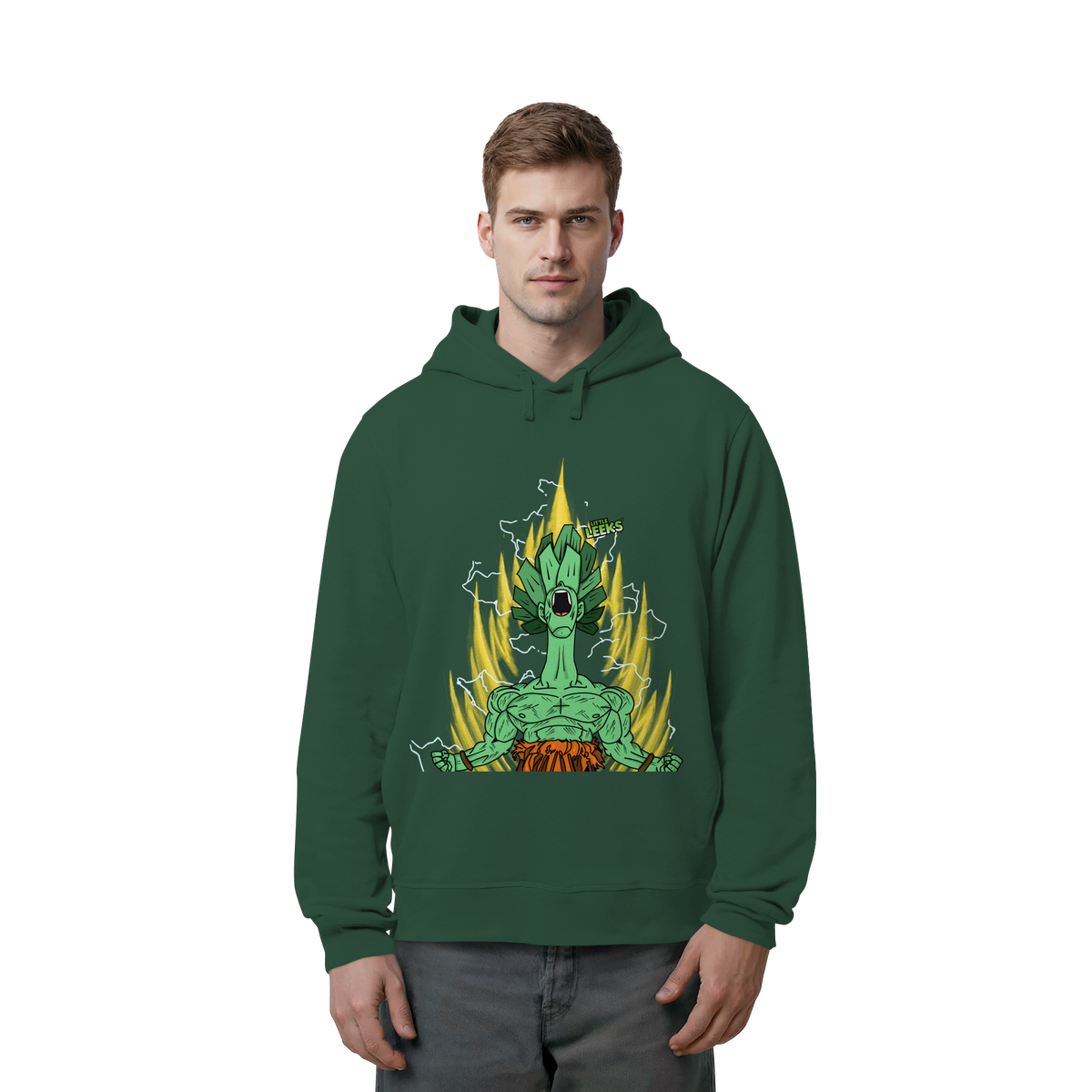 Motiv Nr 27: Super Leekajin - Organic Side Pocket Hoodie