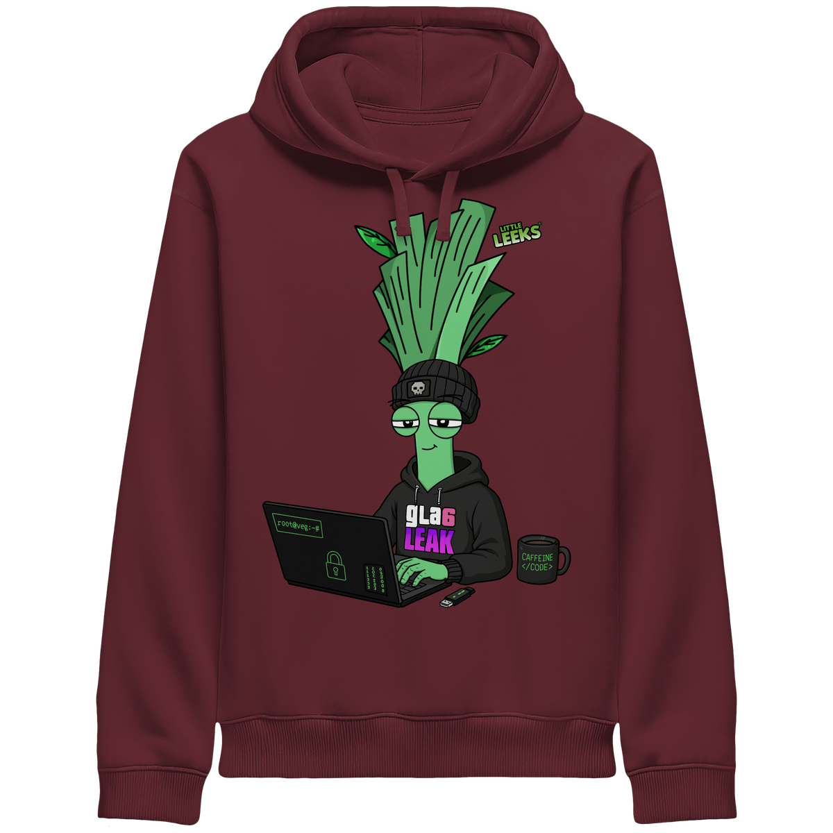 Motiv Nr 66: Cyberleek - Organic Side Pocket Hoodie