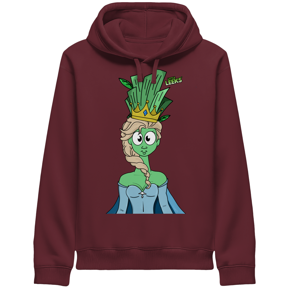 Motiv Nr 37: grüne Eisprinzessin  - Organic Side Pocket Hoodie