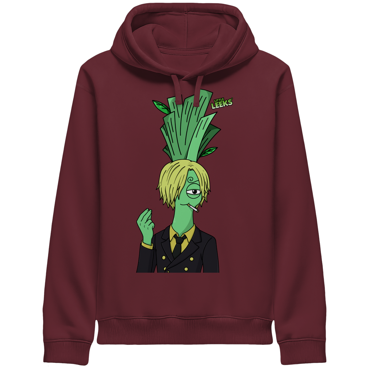 Motiv Nr 52: Grünfuß Lanji Lauch - Organic Side Pocket Hoodie
