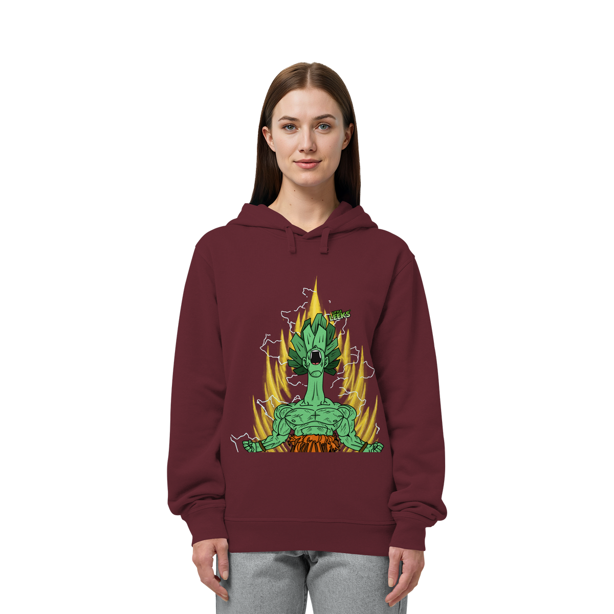 Motiv Nr 27: Super Leekajin - Organic Side Pocket Hoodie