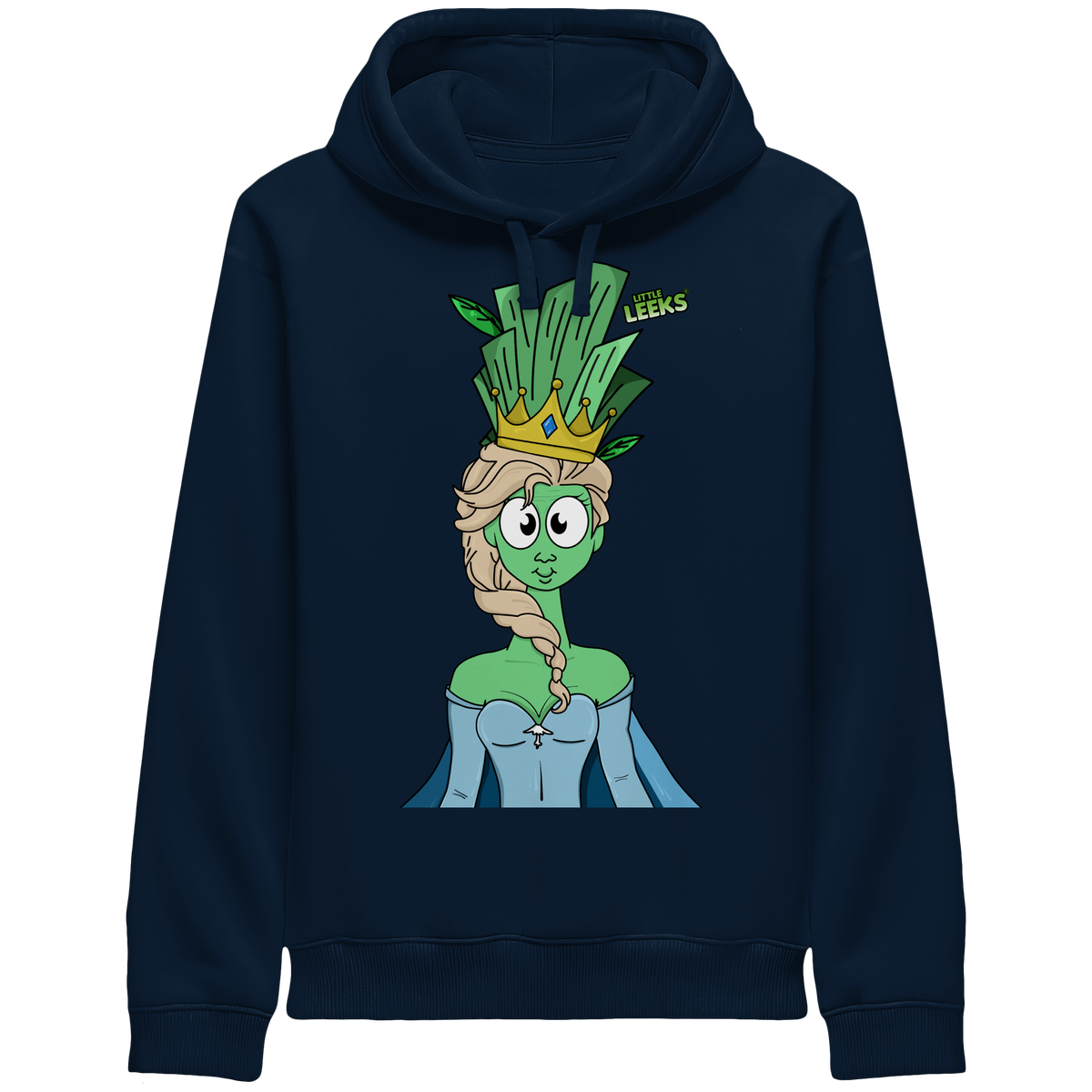 Motiv Nr 37: grüne Eisprinzessin  - Organic Side Pocket Hoodie