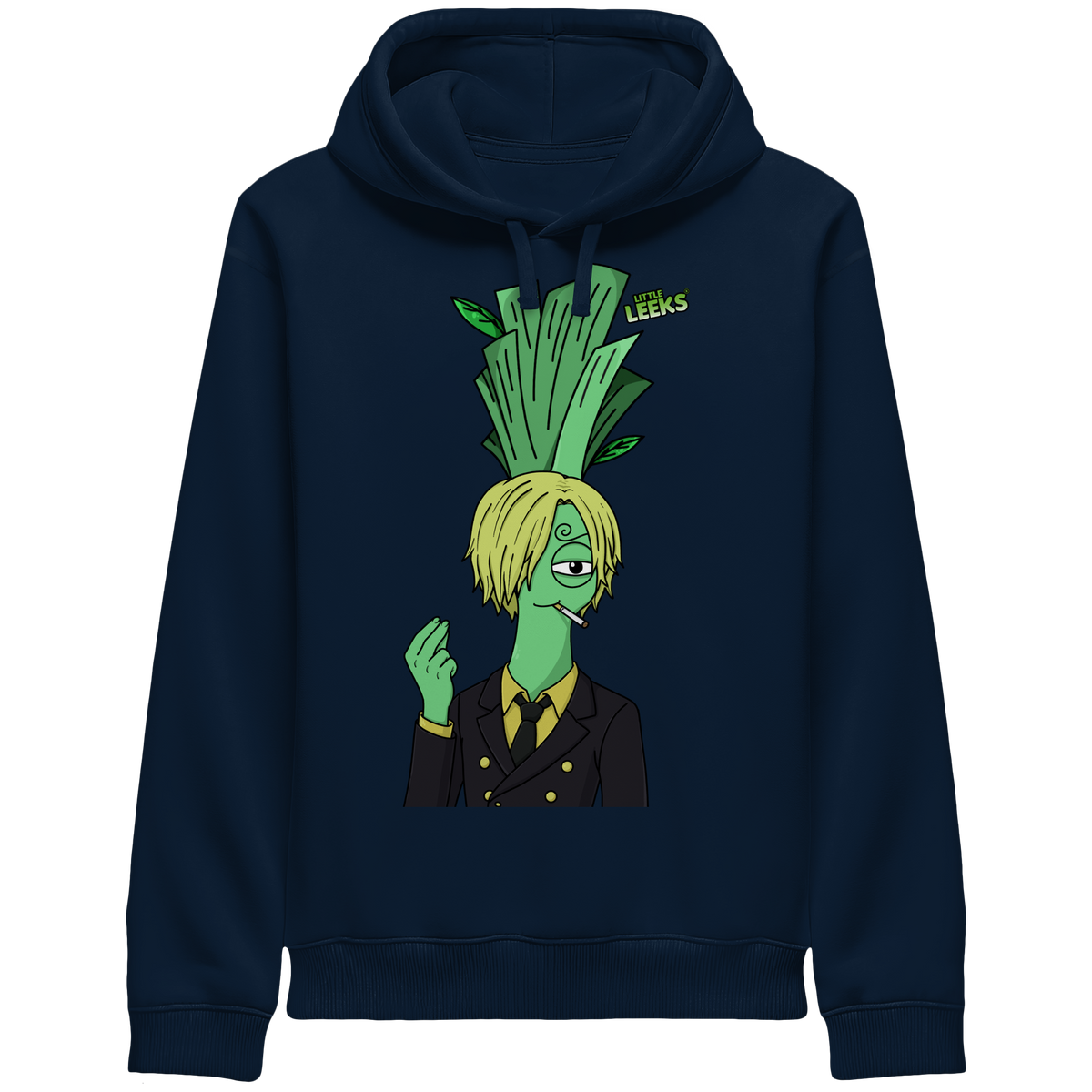 Motiv Nr 52: Grünfuß Lanji Lauch - Organic Side Pocket Hoodie