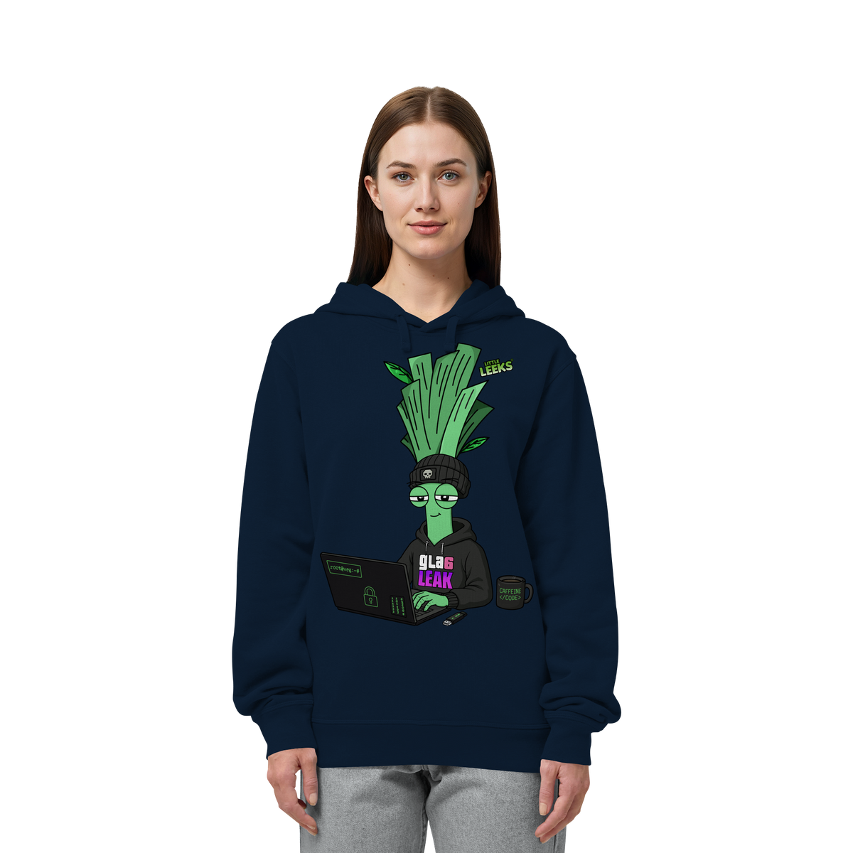 Motiv Nr 66: Cyberleek - Organic Side Pocket Hoodie