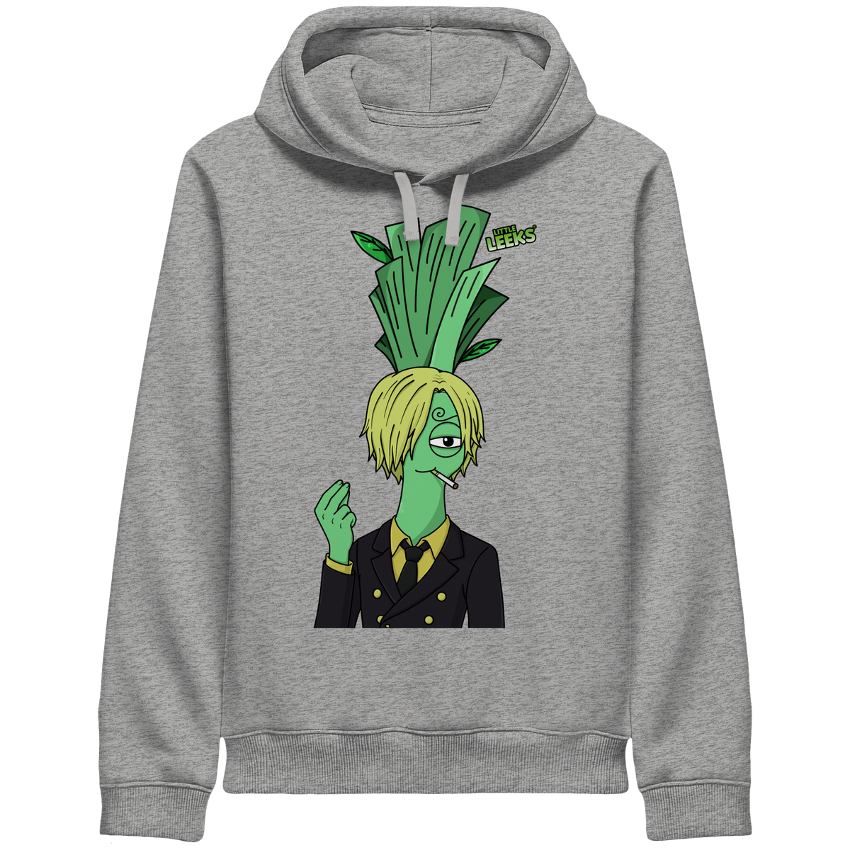 Motiv Nr 52: Grünfuß Lanji Lauch - Organic Side Pocket Hoodie