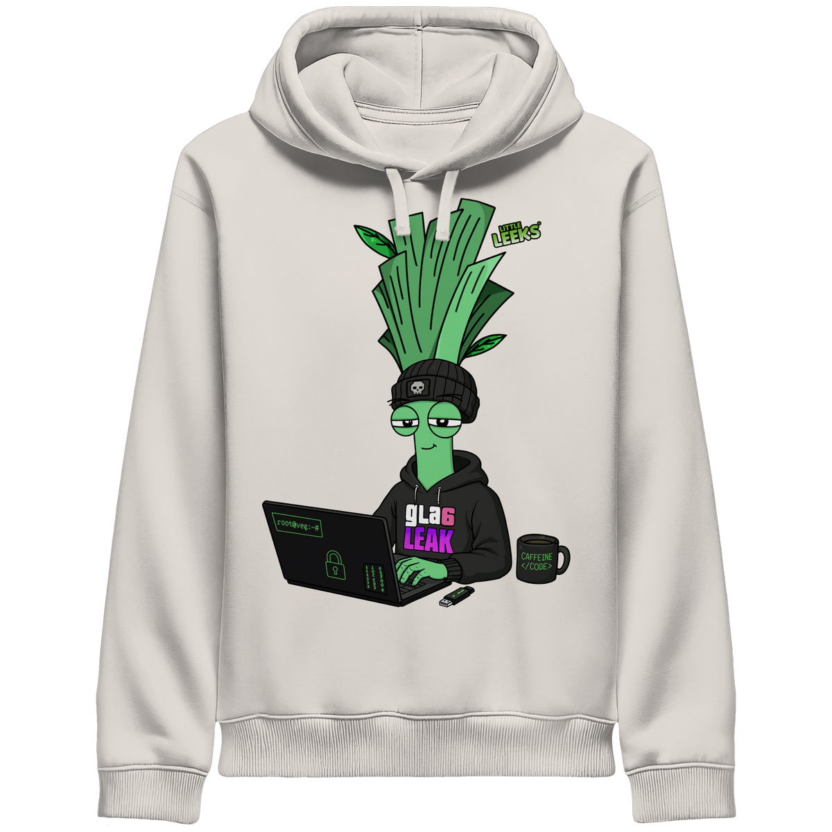 Motiv Nr 66: Cyberleek - Organic Side Pocket Hoodie