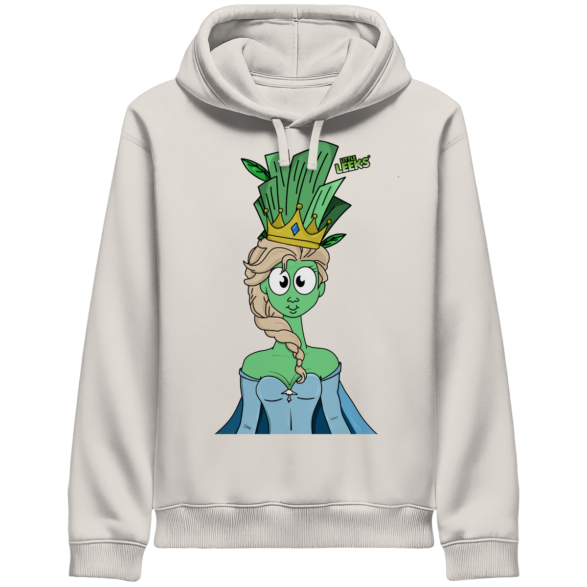 Motiv Nr 37: grüne Eisprinzessin  - Organic Side Pocket Hoodie