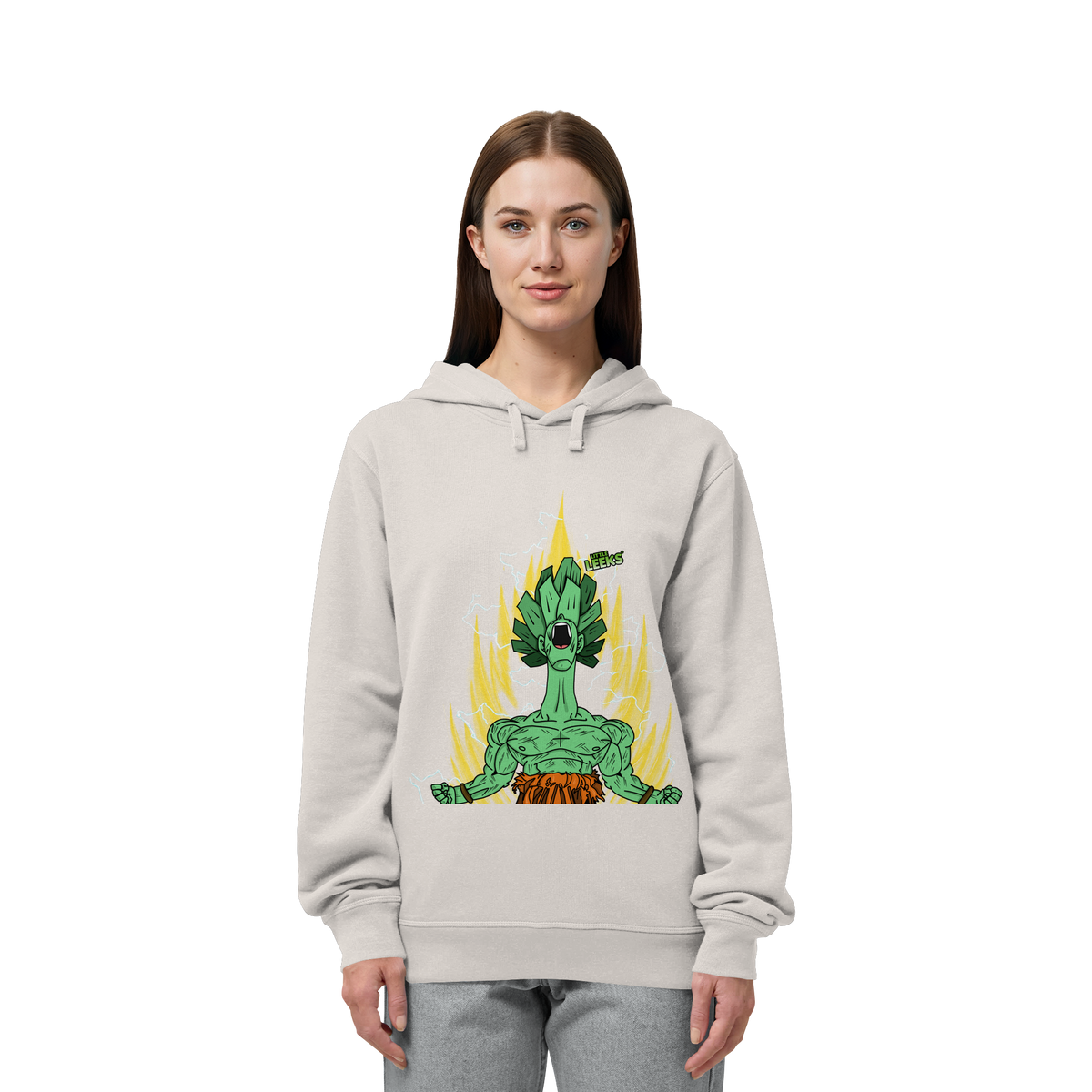 Motiv Nr 27: Super Leekajin - Organic Side Pocket Hoodie