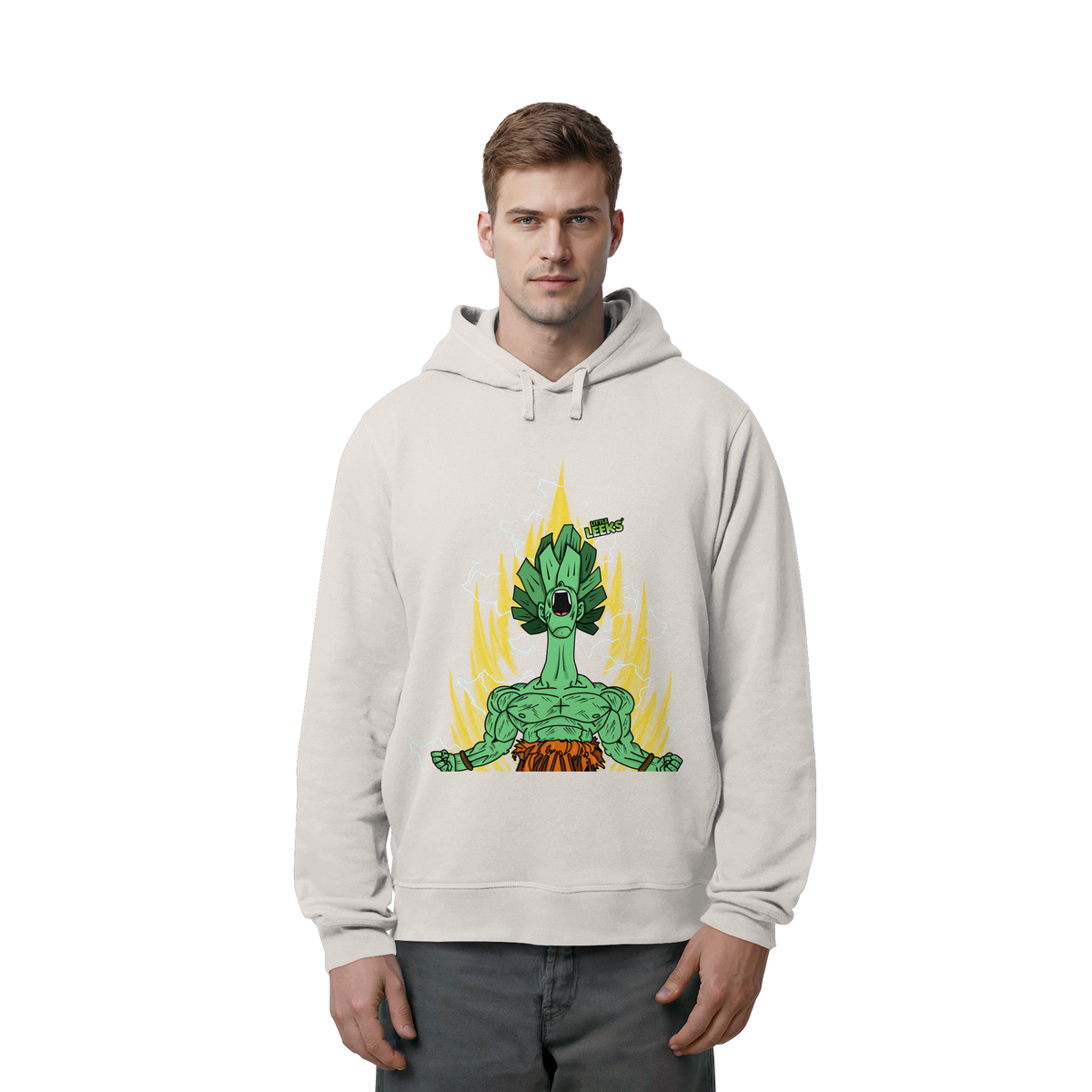 Motiv Nr 27: Super Leekajin - Organic Side Pocket Hoodie