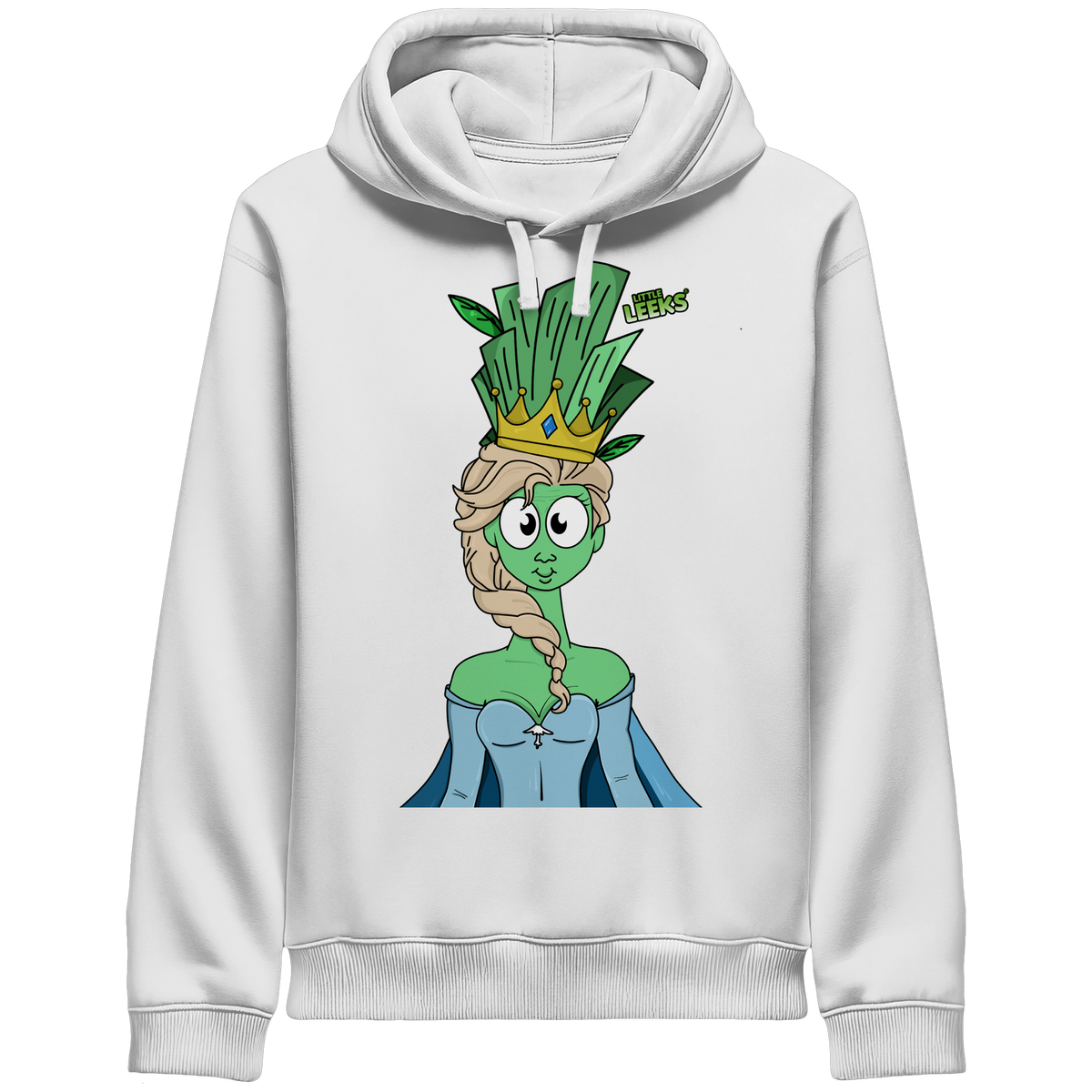 Motiv Nr 37: grüne Eisprinzessin  - Organic Side Pocket Hoodie
