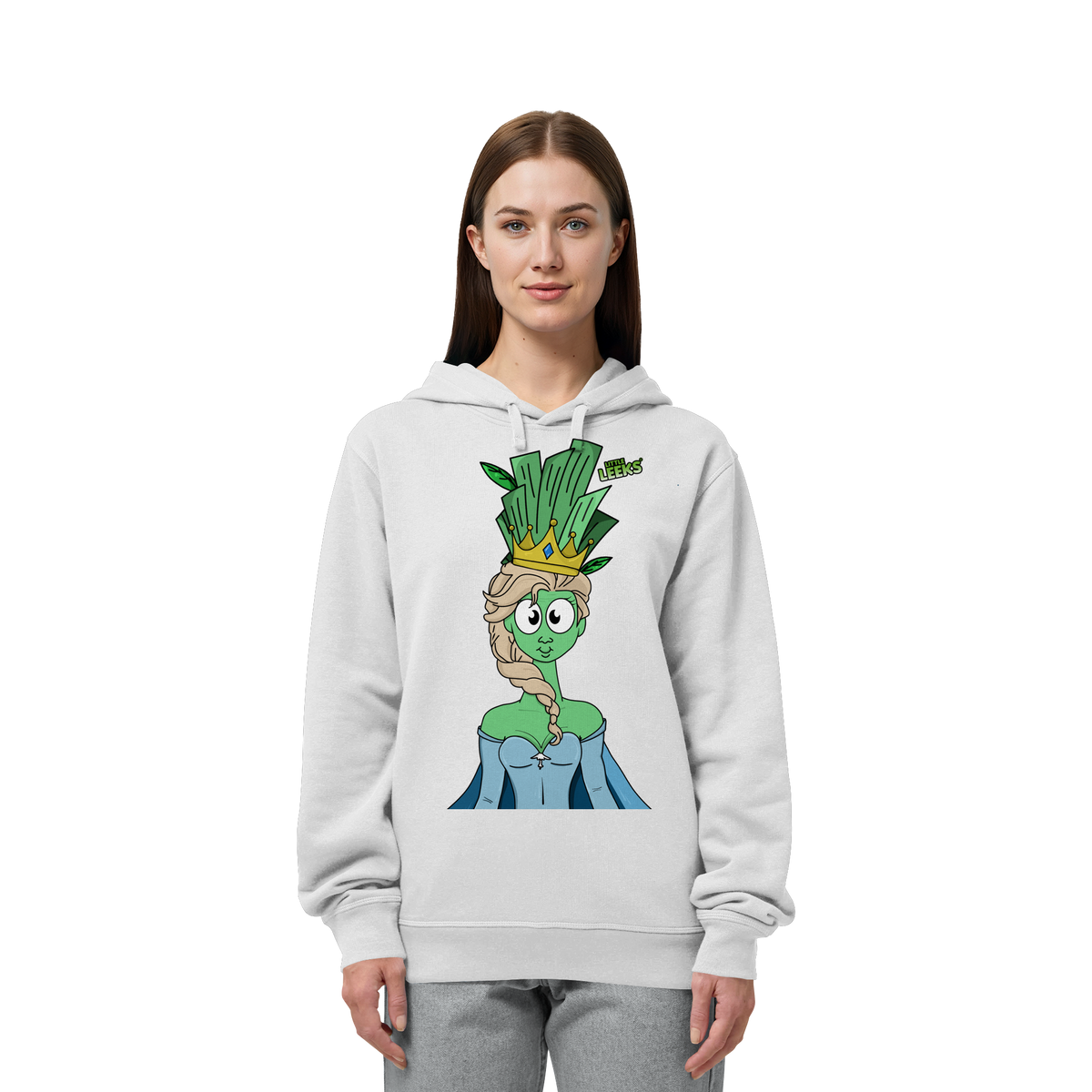Motiv Nr 37: grüne Eisprinzessin  - Organic Side Pocket Hoodie
