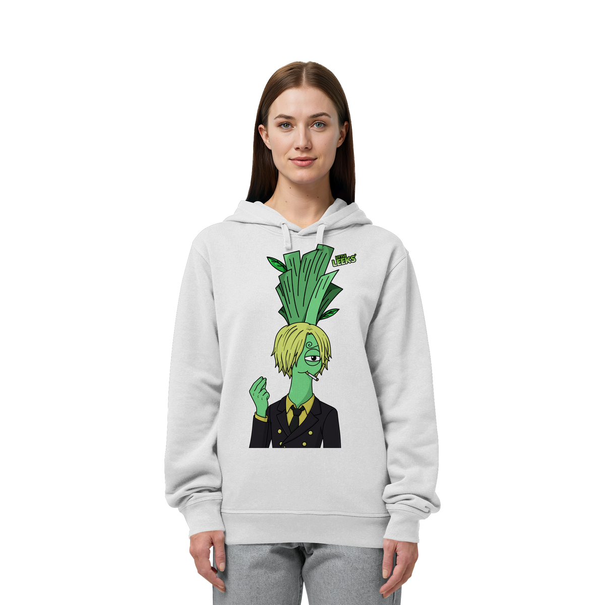 Motiv Nr 52: Grünfuß Lanji Lauch - Organic Side Pocket Hoodie