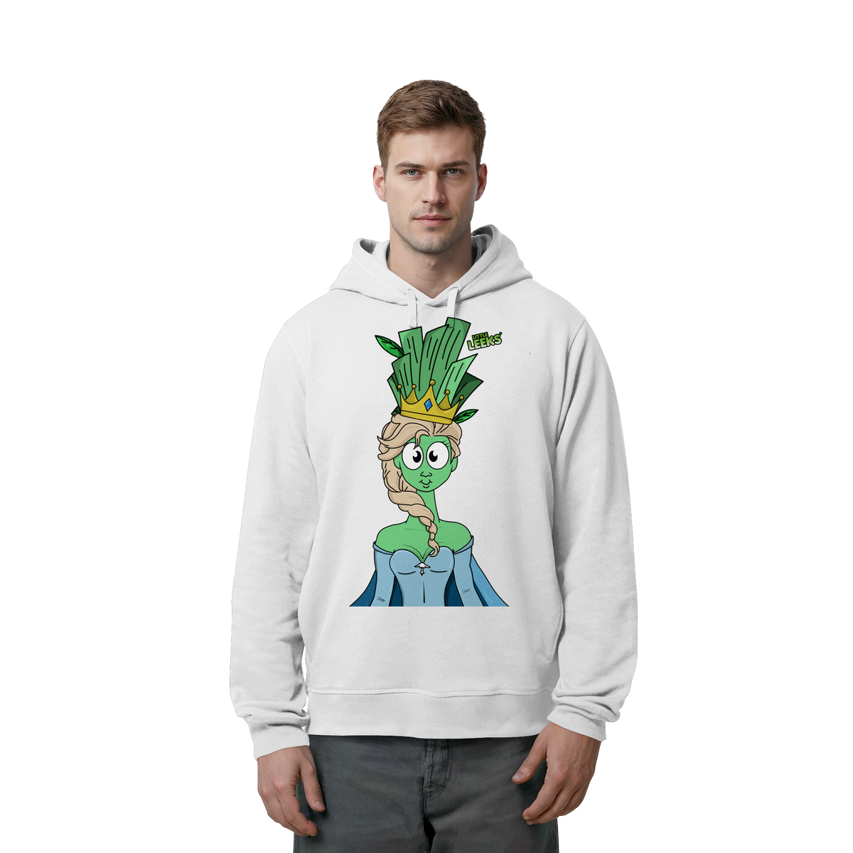 Motiv Nr 37: grüne Eisprinzessin  - Organic Side Pocket Hoodie